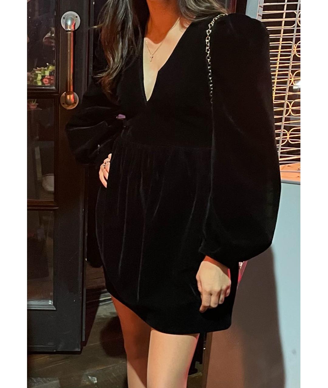 12 STOREEZ Черное бархатное коктейльное платье, фото 8