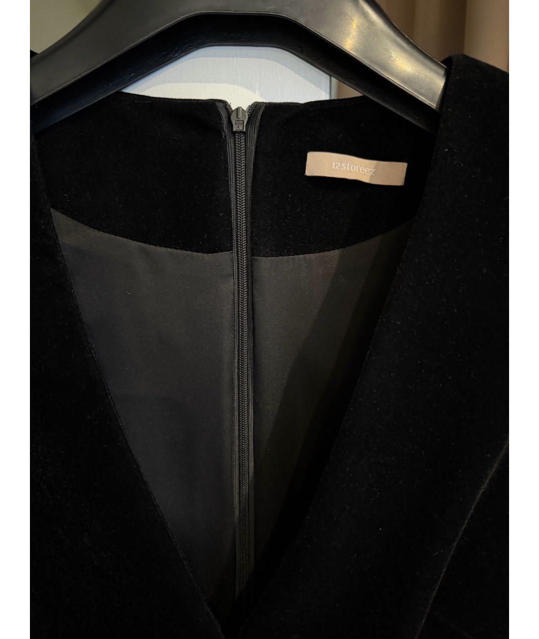 12 STOREEZ Черное бархатное коктейльное платье, фото 3