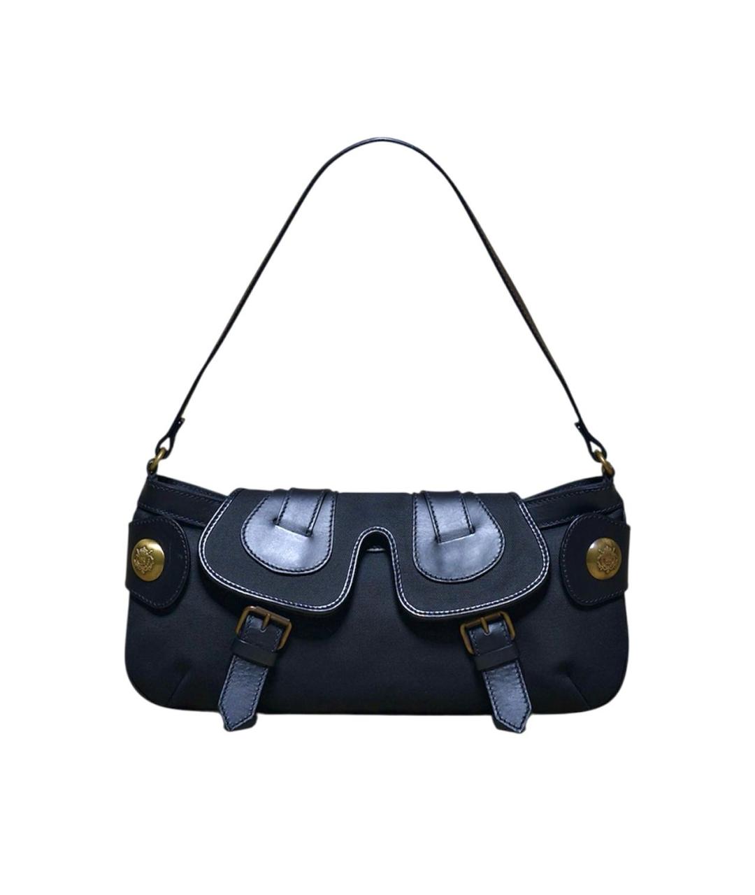 BURBERRY Темно-синяя тканевая сумка через плечо, фото 1