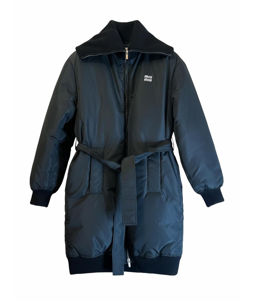 MIU MIU Черный пуховик, фото 1