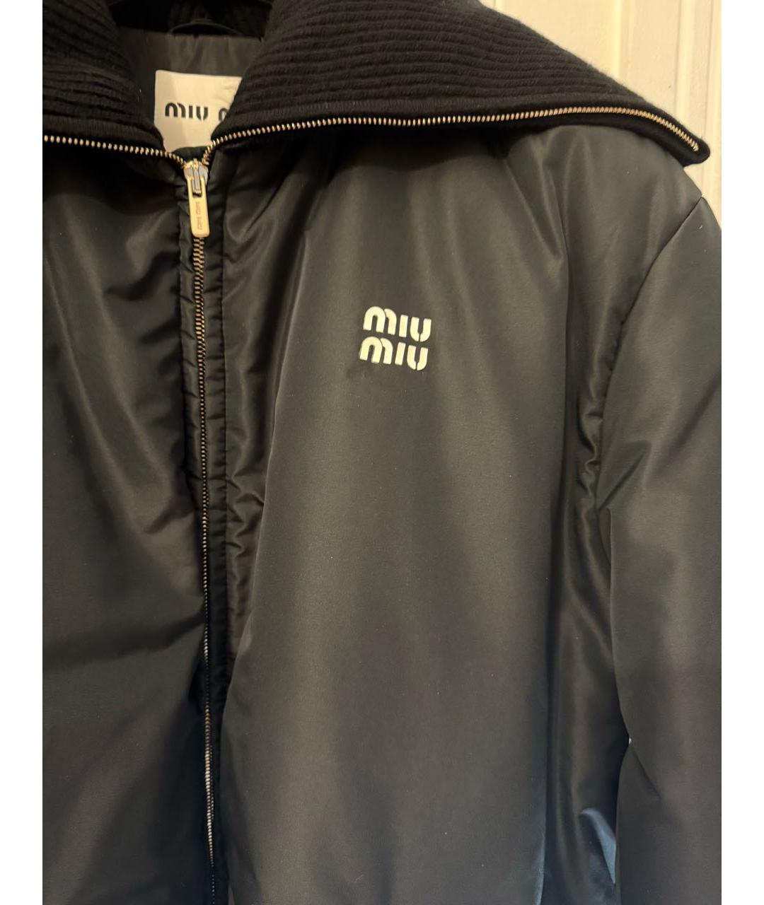 MIU MIU Черный пуховик, фото 4