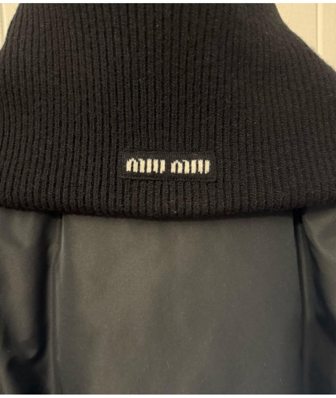 MIU MIU Черный пуховик, фото 3