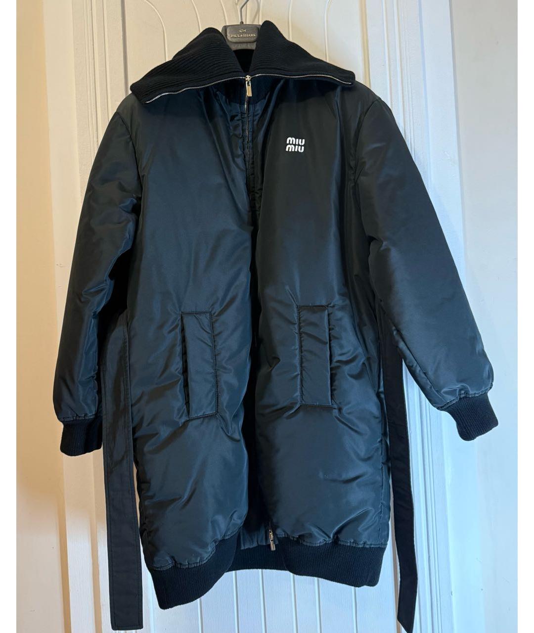 MIU MIU Черный пуховик, фото 5