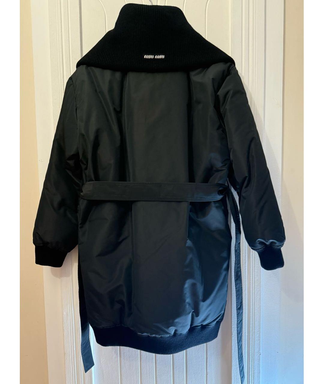 MIU MIU Черный пуховик, фото 2