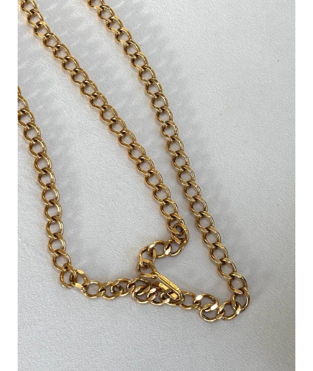 CHANEL Золотая латунная цепочка, фото 5