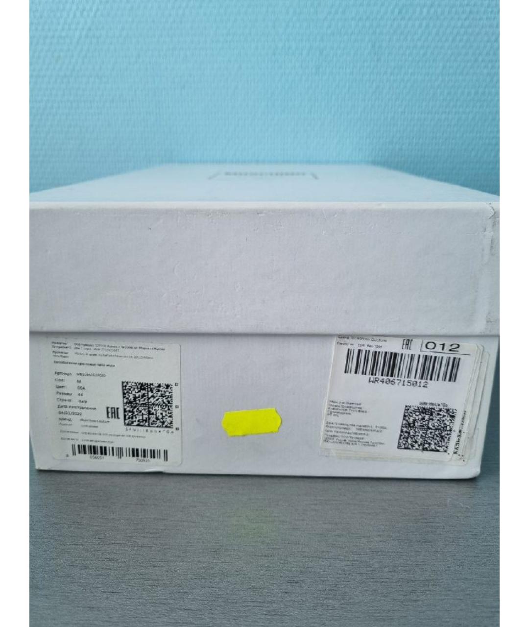 MOSCHINO Черные текстильные высокие кроссовки / кеды, фото 8