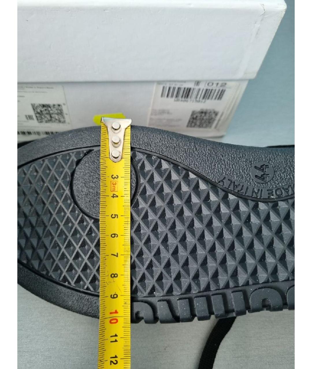 MOSCHINO Черные текстильные высокие кроссовки / кеды, фото 7