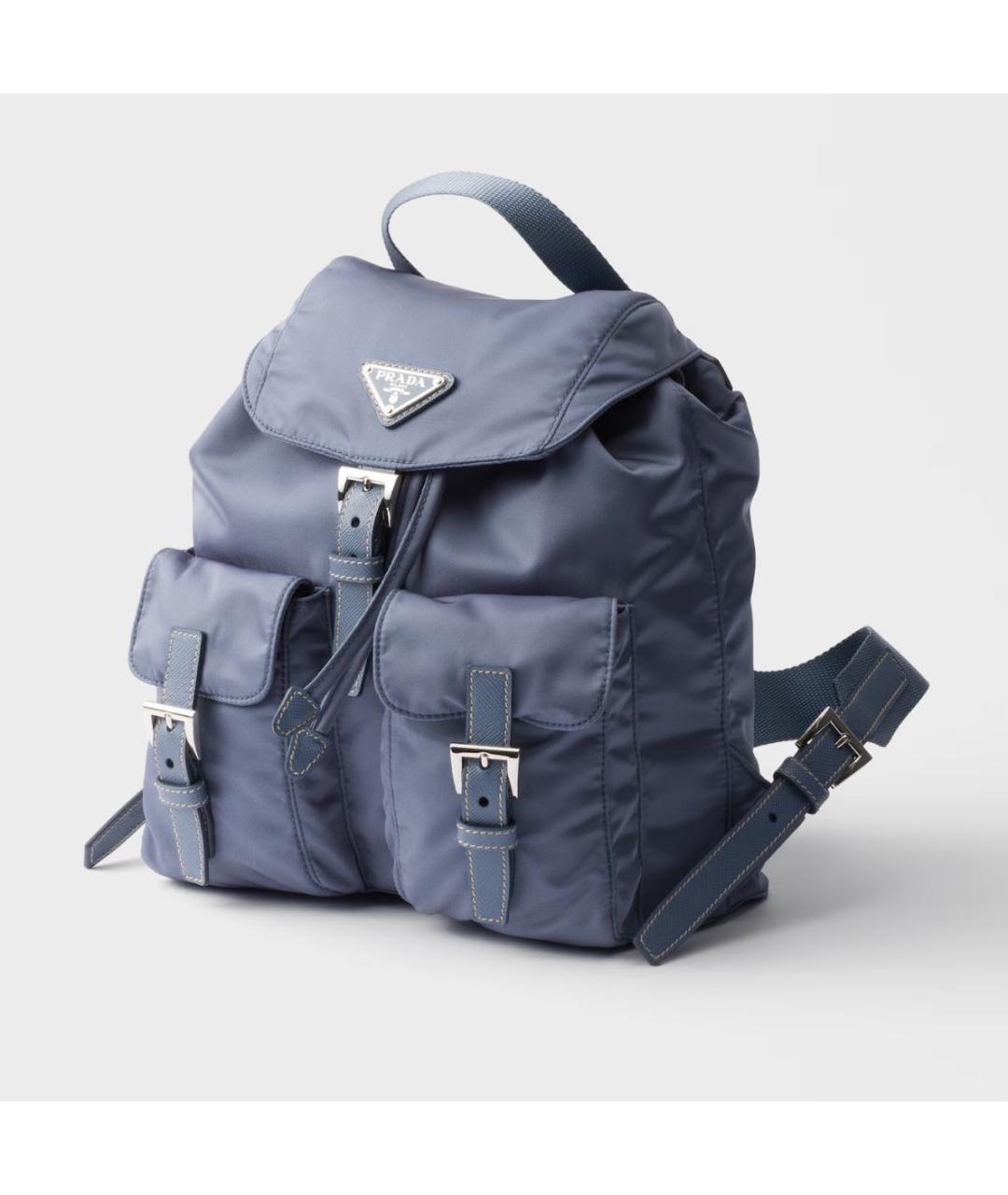 PRADA Голубой рюкзак, фото 3