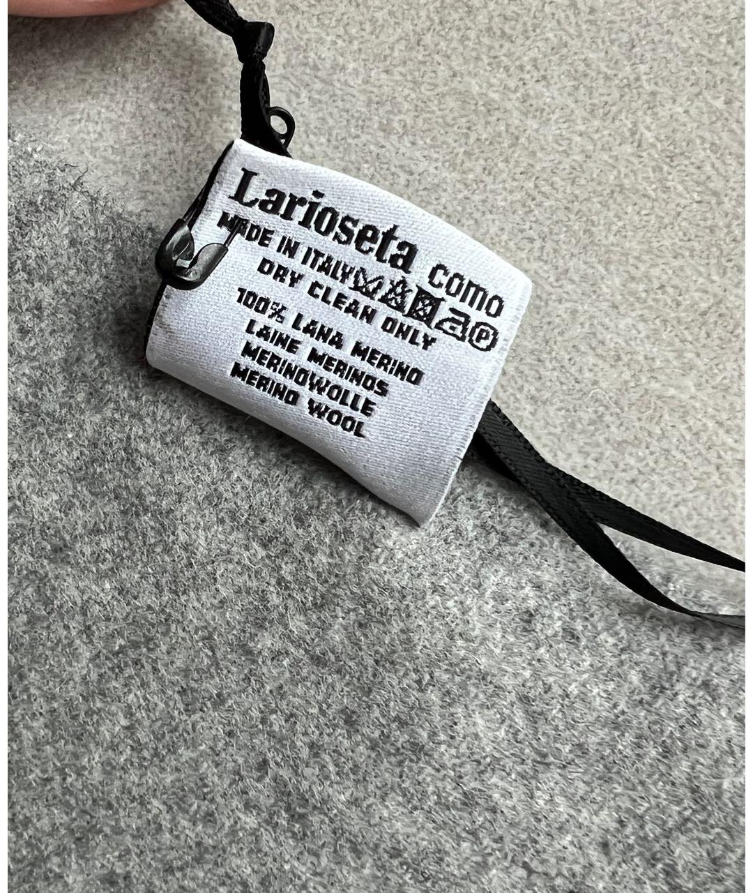 MOSCHINO Серый шерстяной шарф, фото 4