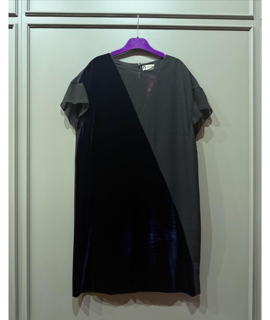 LANVIN Мульти шелковое коктейльное платье, фото 6