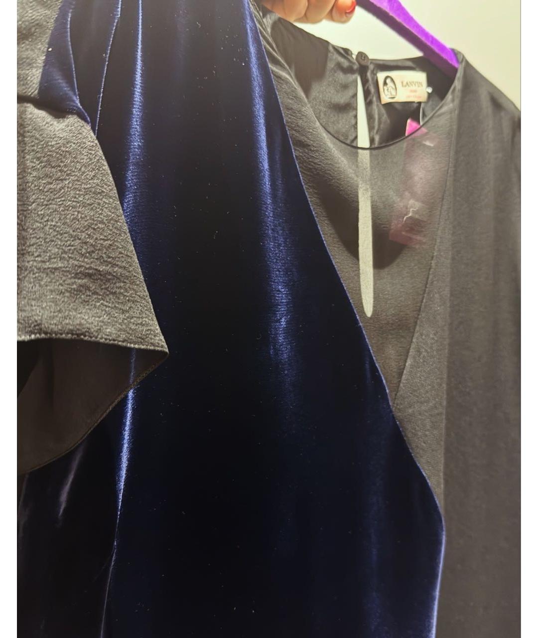 LANVIN Мульти шелковое коктейльное платье, фото 2