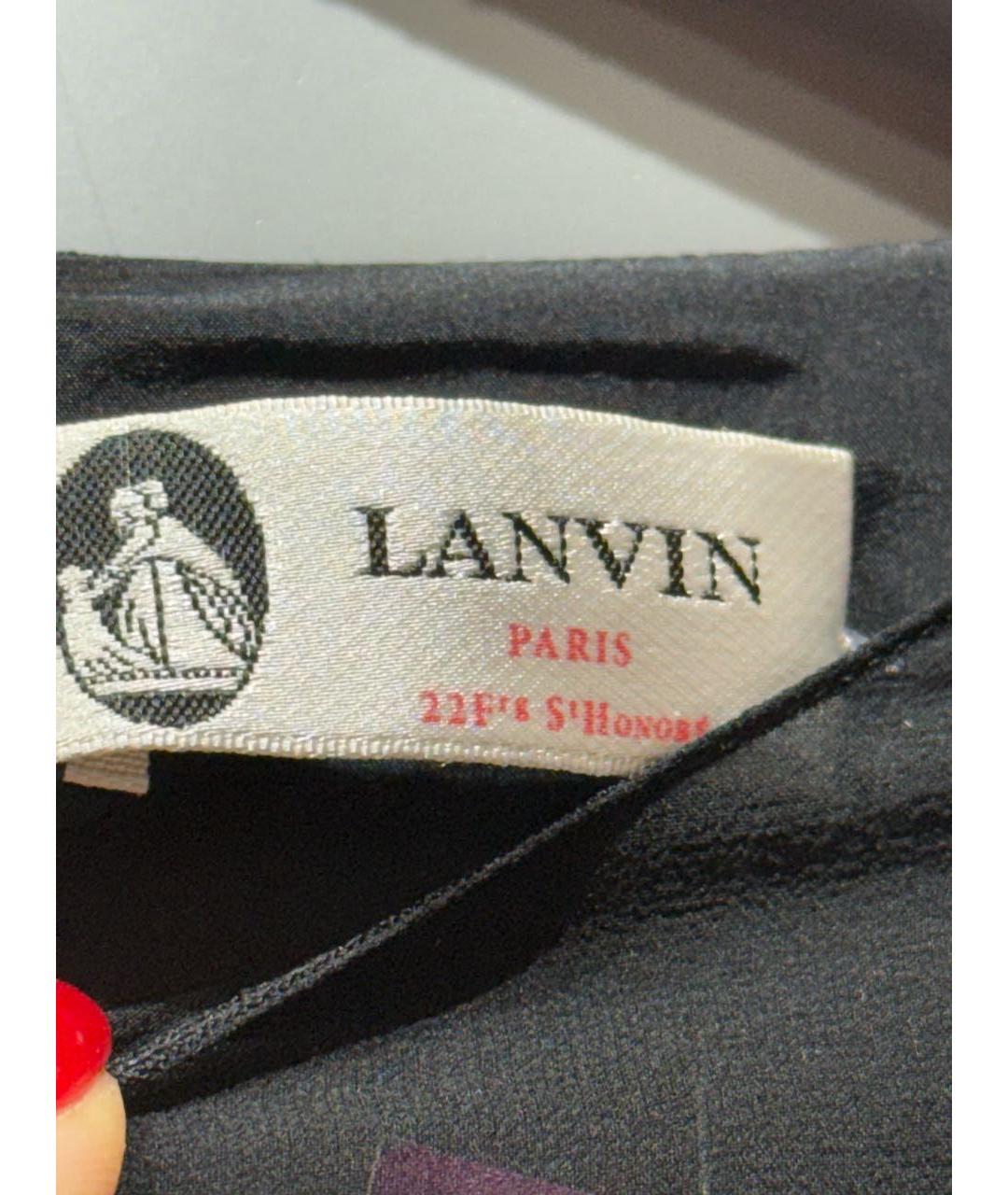 LANVIN Мульти шелковое коктейльное платье, фото 5