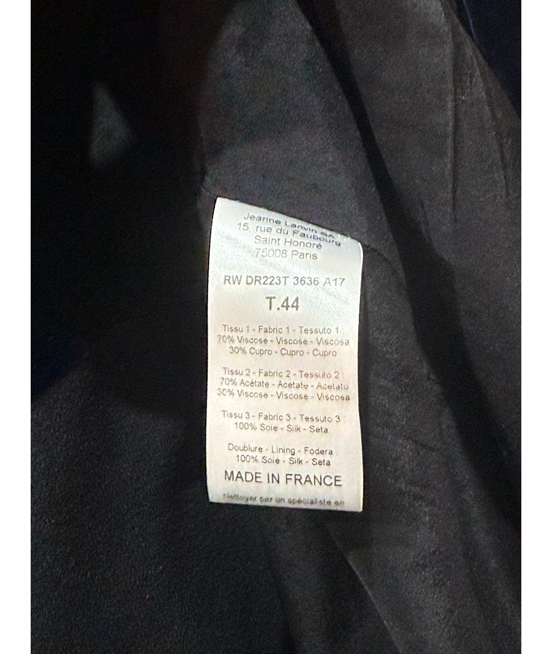 LANVIN Мульти шелковое коктейльное платье, фото 4