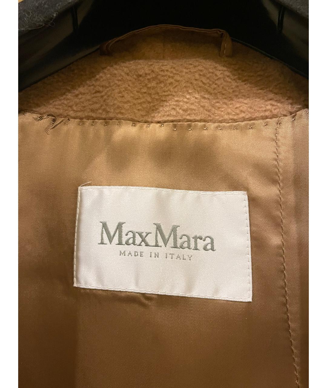 MAX MARA Бежевое шерстяное пальто, фото 3