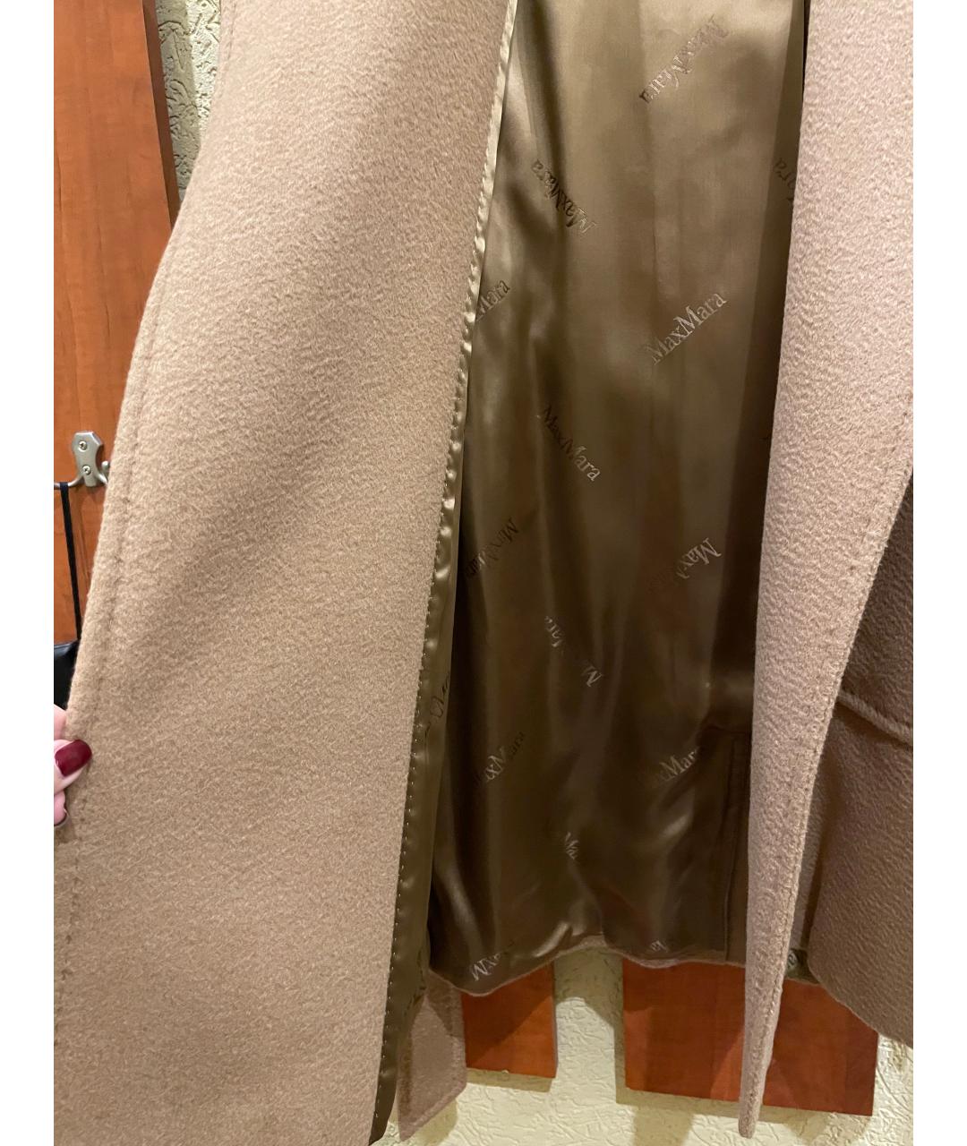 MAX MARA Бежевое шерстяное пальто, фото 6
