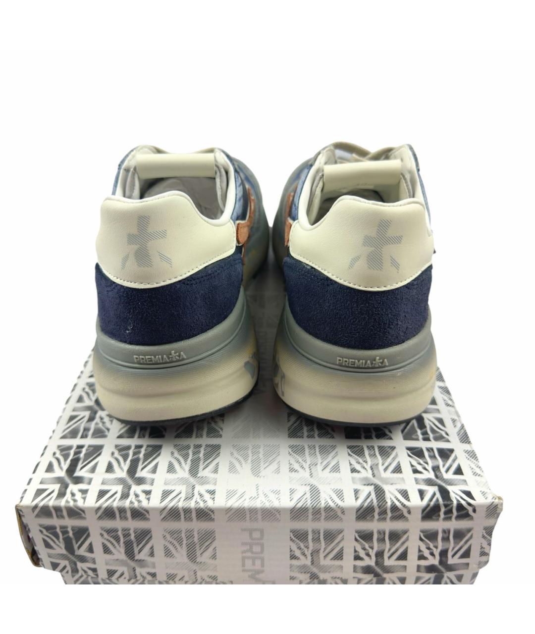 PREMIATA Серые замшевые низкие кроссовки / кеды, фото 4