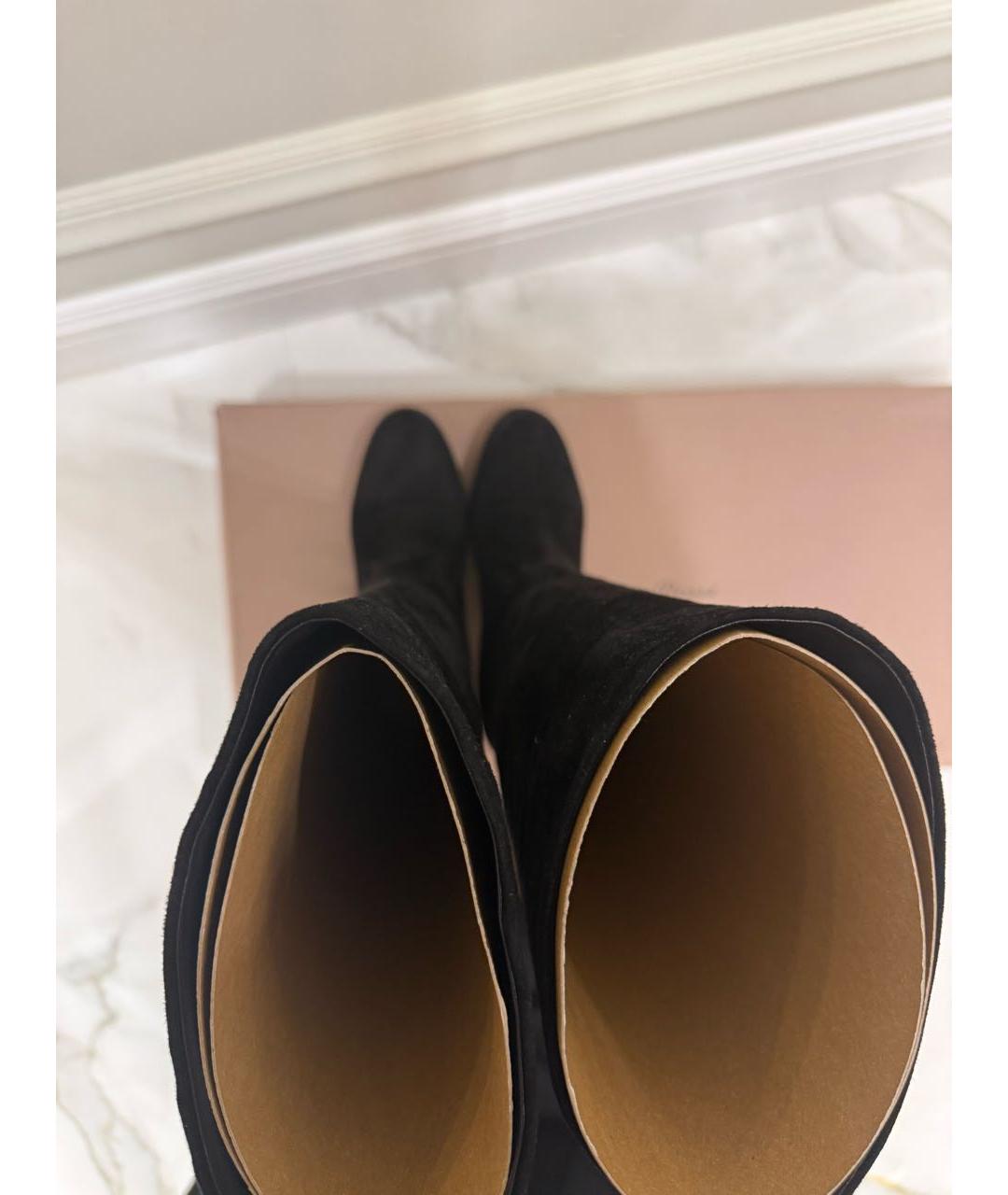 GIANVITO ROSSI Черные замшевые сапоги, фото 3