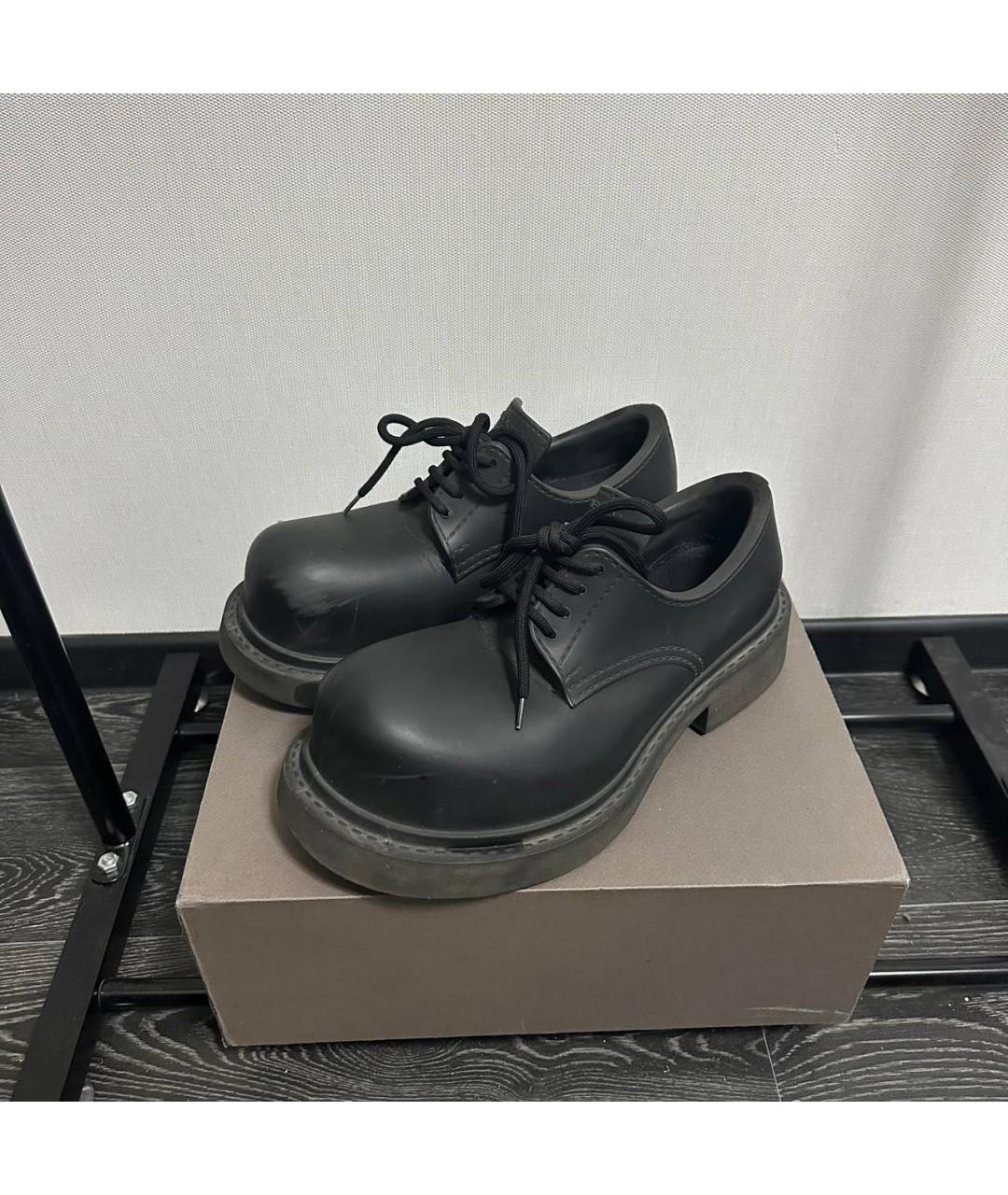 BALENCIAGA Черные резиновые низкие ботинки, фото 3