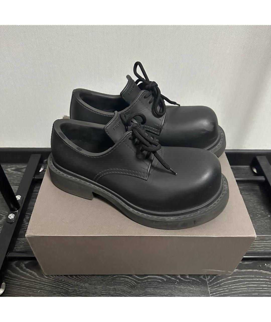 BALENCIAGA Черные резиновые низкие ботинки, фото 8