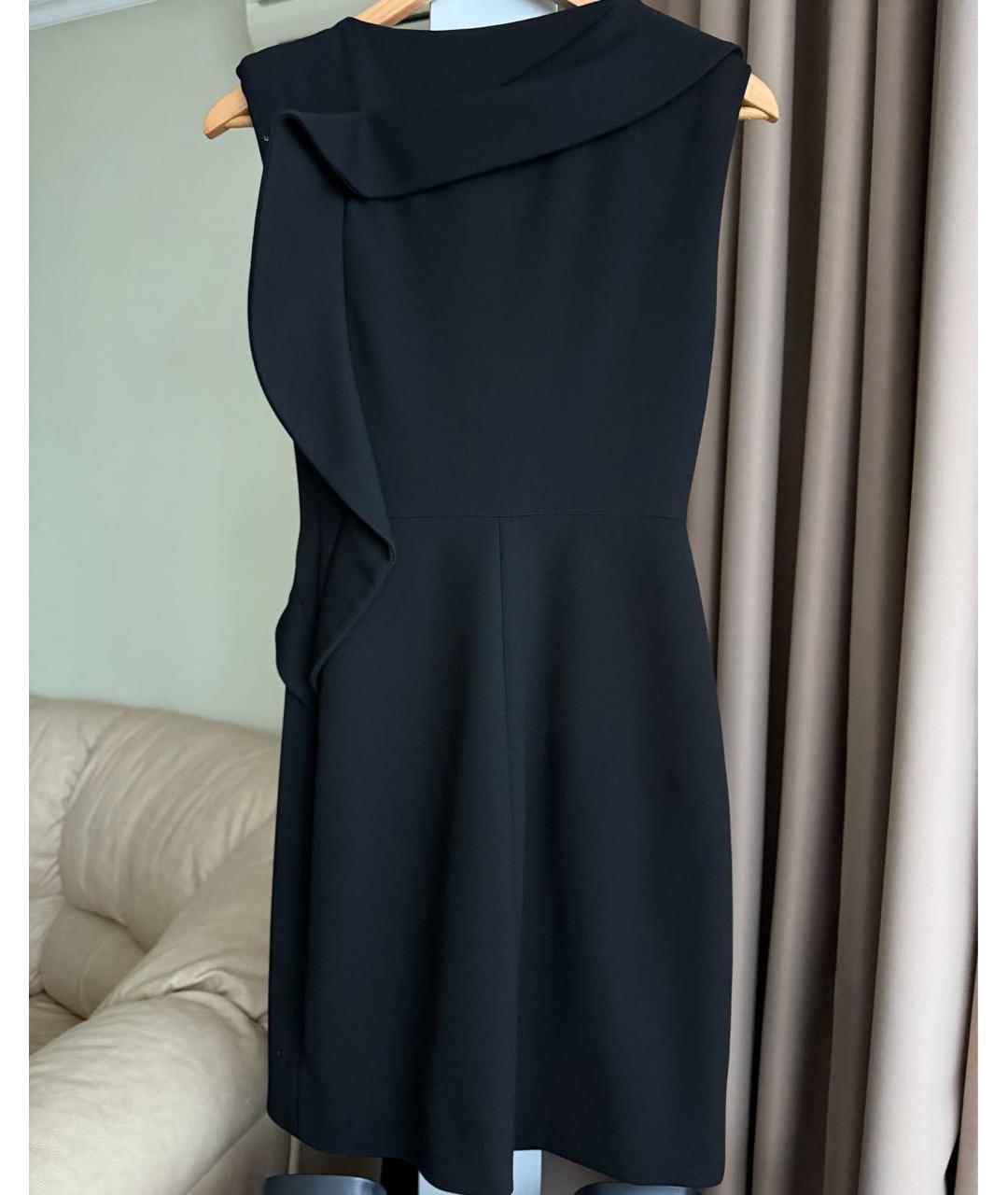 MAJE Черное полиэстеровое коктейльное платье, фото 2