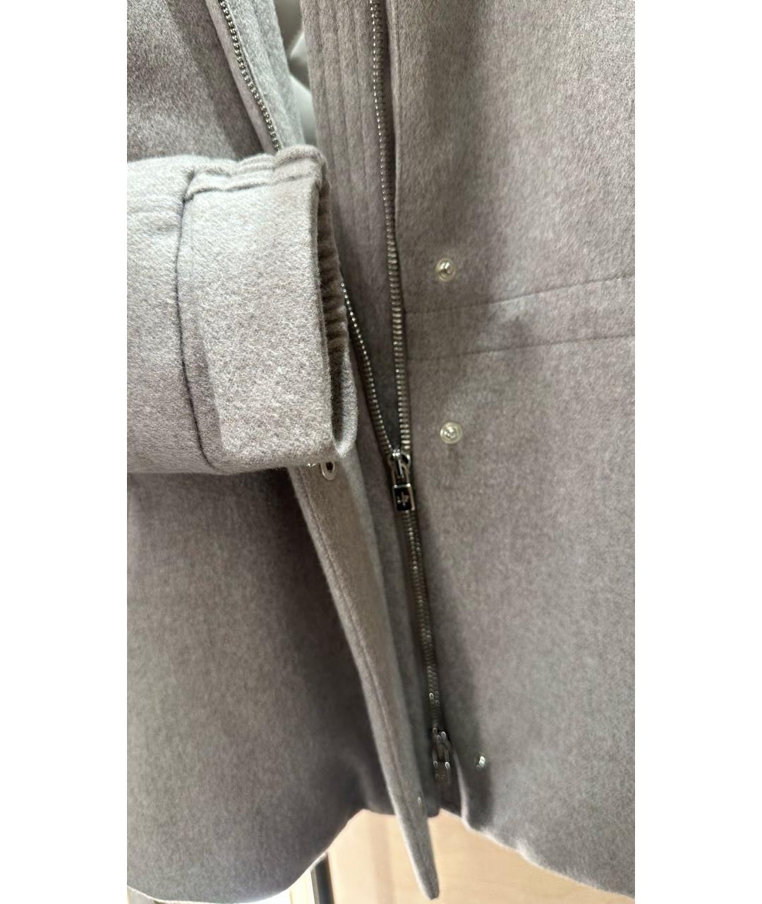 LORO PIANA Серый кашемировый пуховик, фото 6