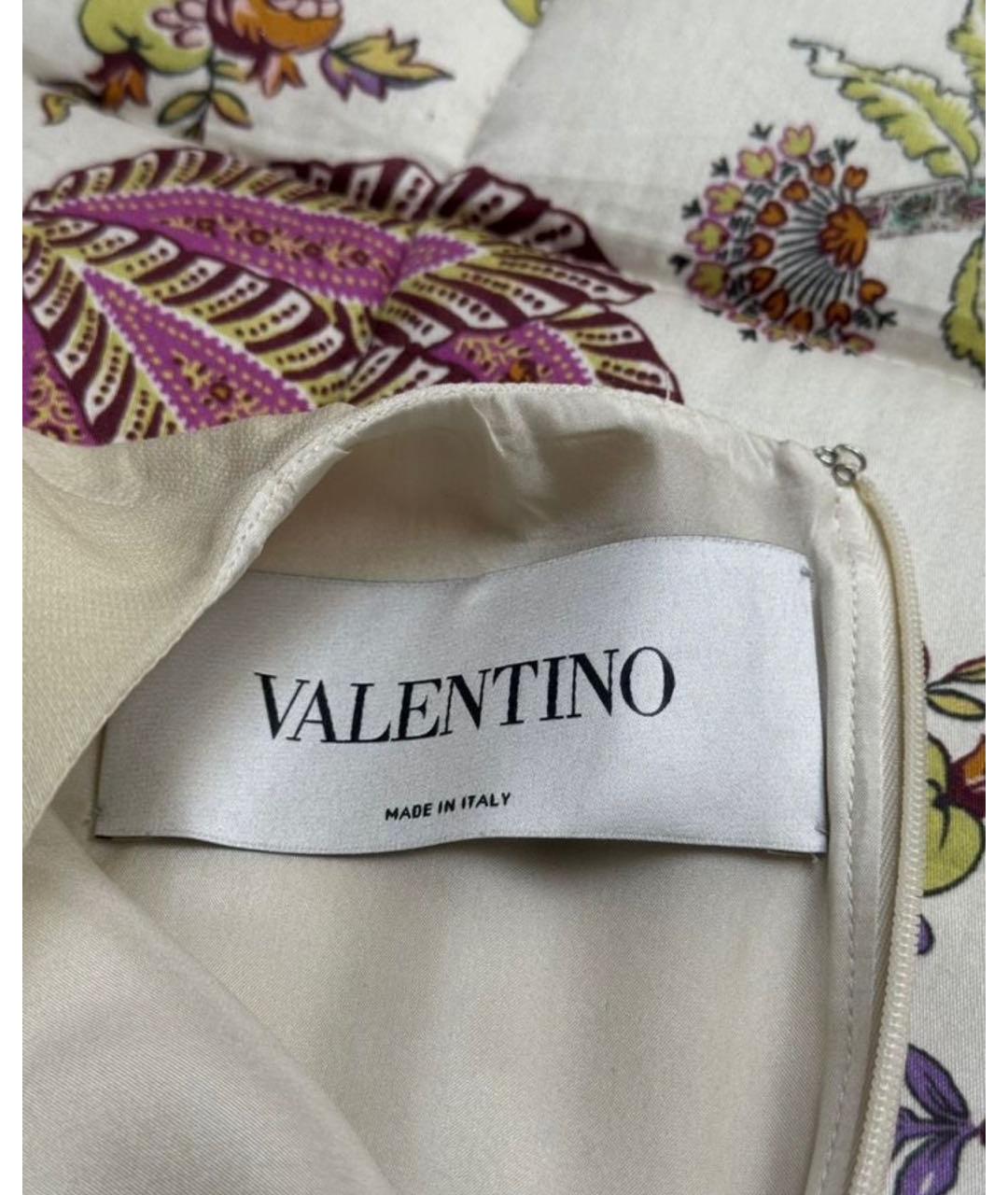 VALENTINO Розовое шелковое вечернее платье, фото 3