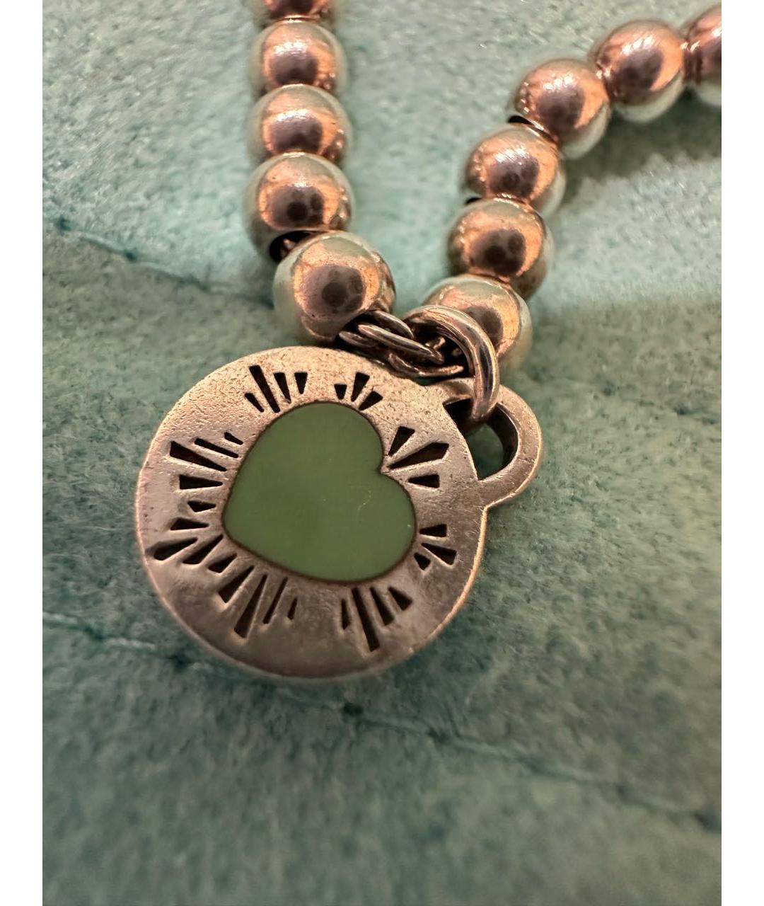 TIFFANY&CO Бирюзовый серебряный браслет, фото 4