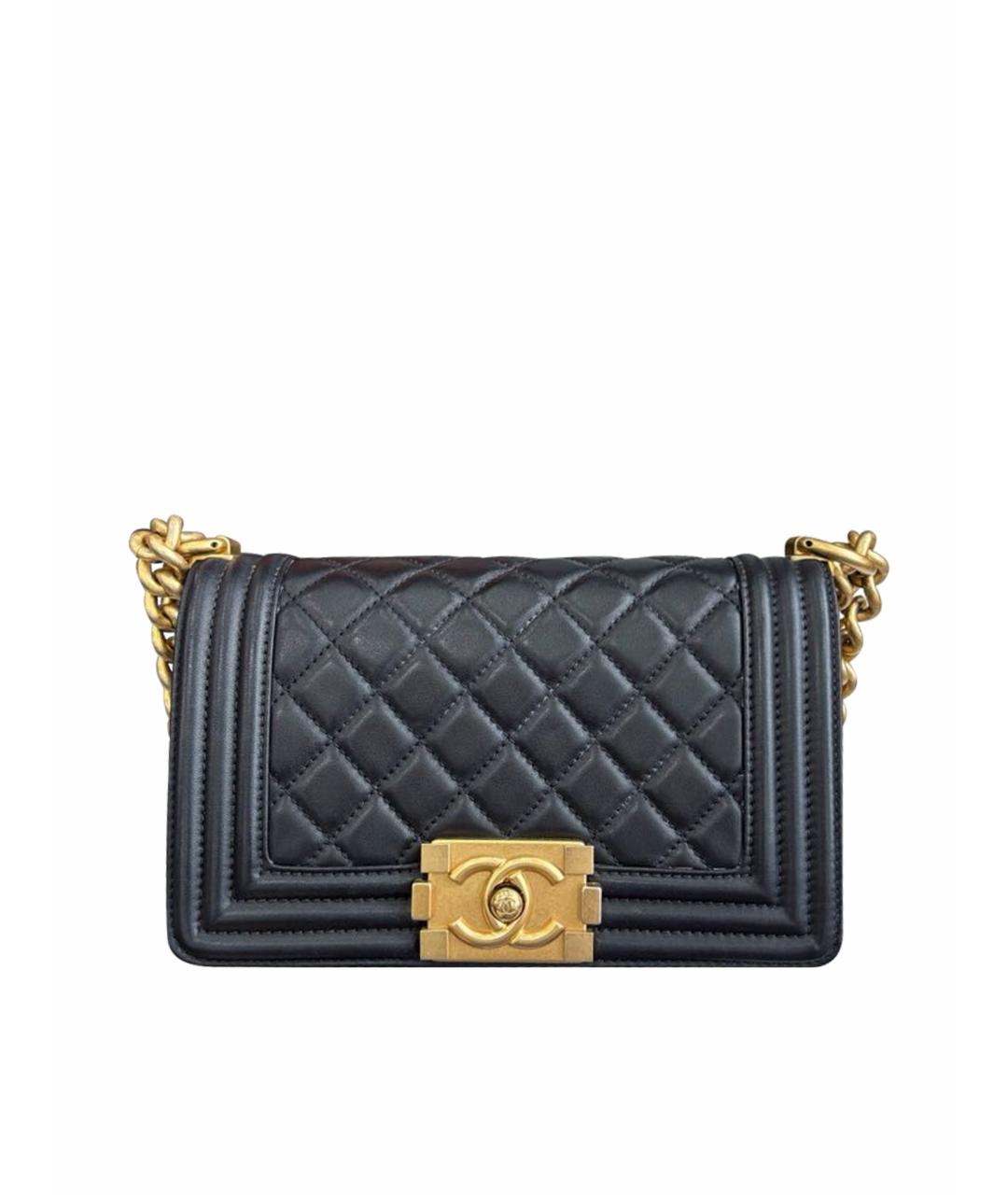 CHANEL Черная кожаная сумка через плечо, фото 1