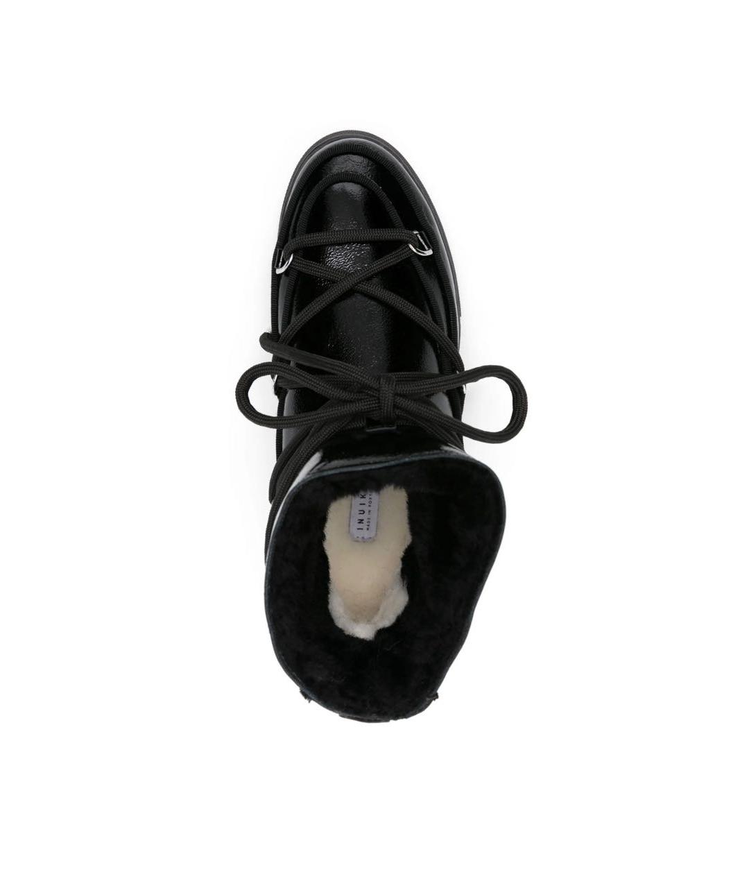 INUIKII Черные ботинки из лакированной кожи, фото 2