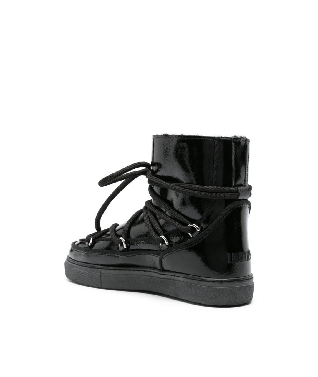 INUIKII Черные ботинки из лакированной кожи, фото 3