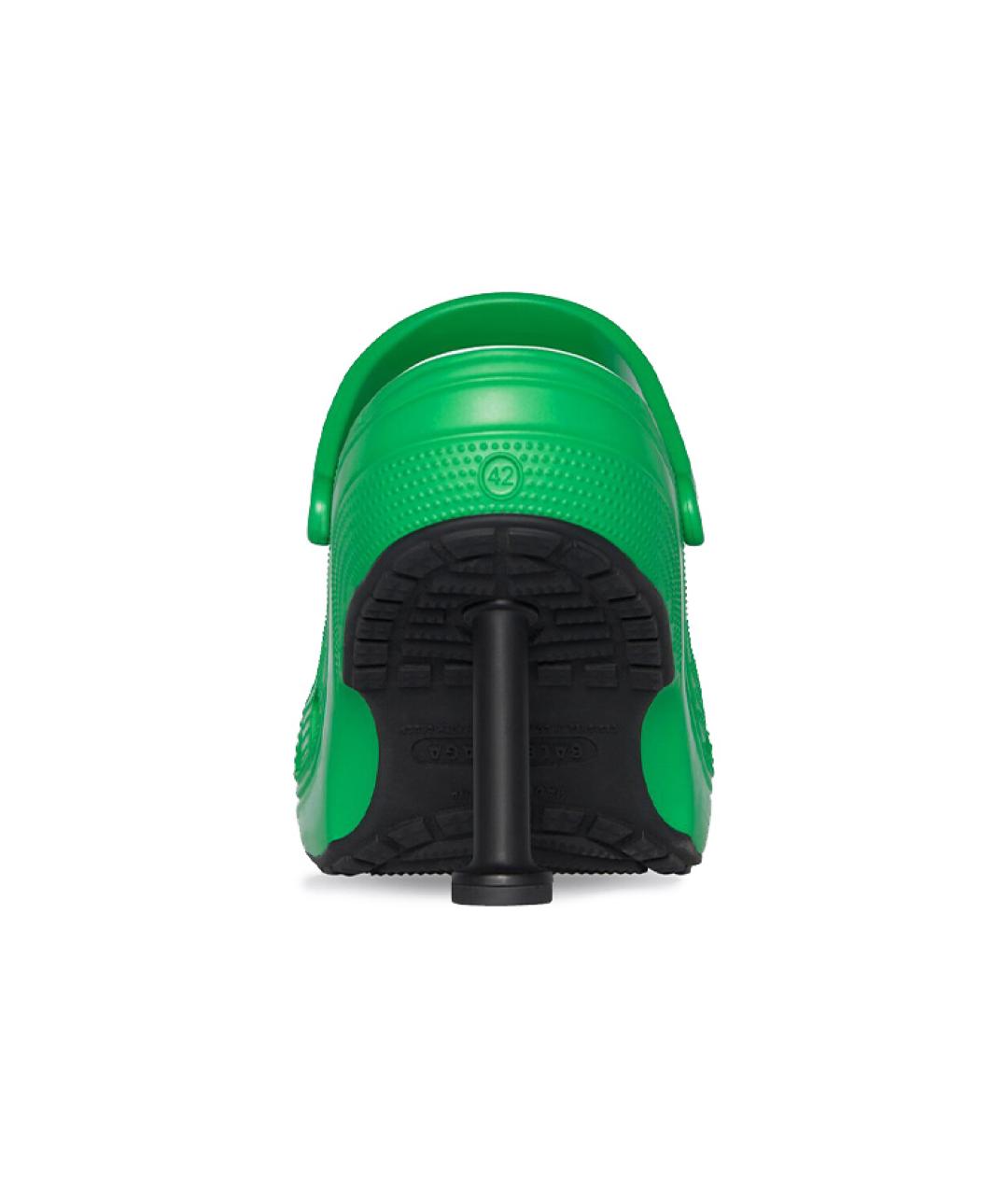 BALENCIAGA Зеленые резиновые мюли, фото 5