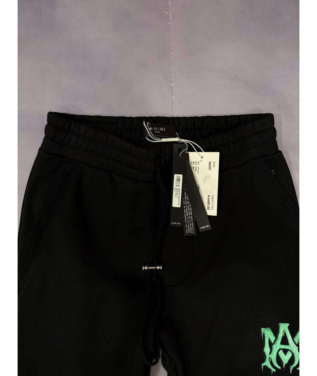 AMIRI Черные хлопковые повседневные брюки, фото 3