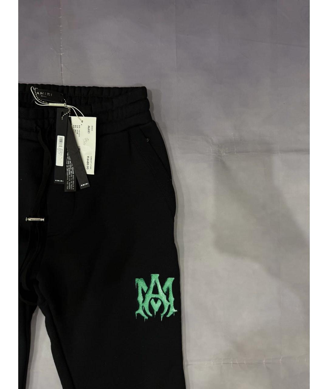 AMIRI Черные хлопковые повседневные брюки, фото 5