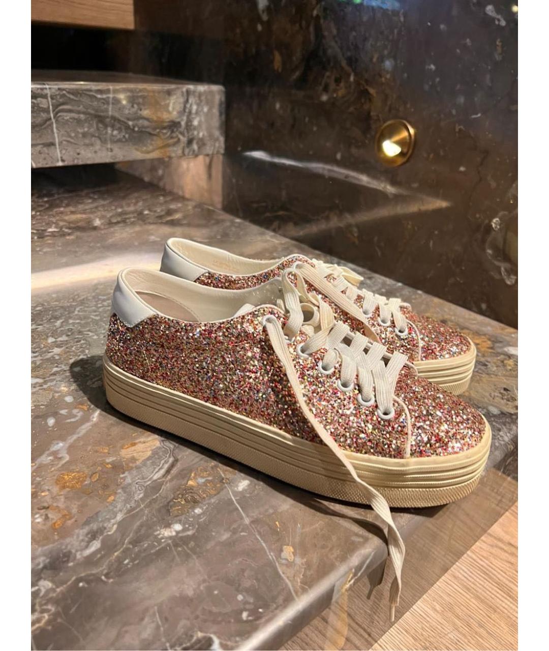 SAINT LAURENT Мульти кожаные кроссовки, фото 5