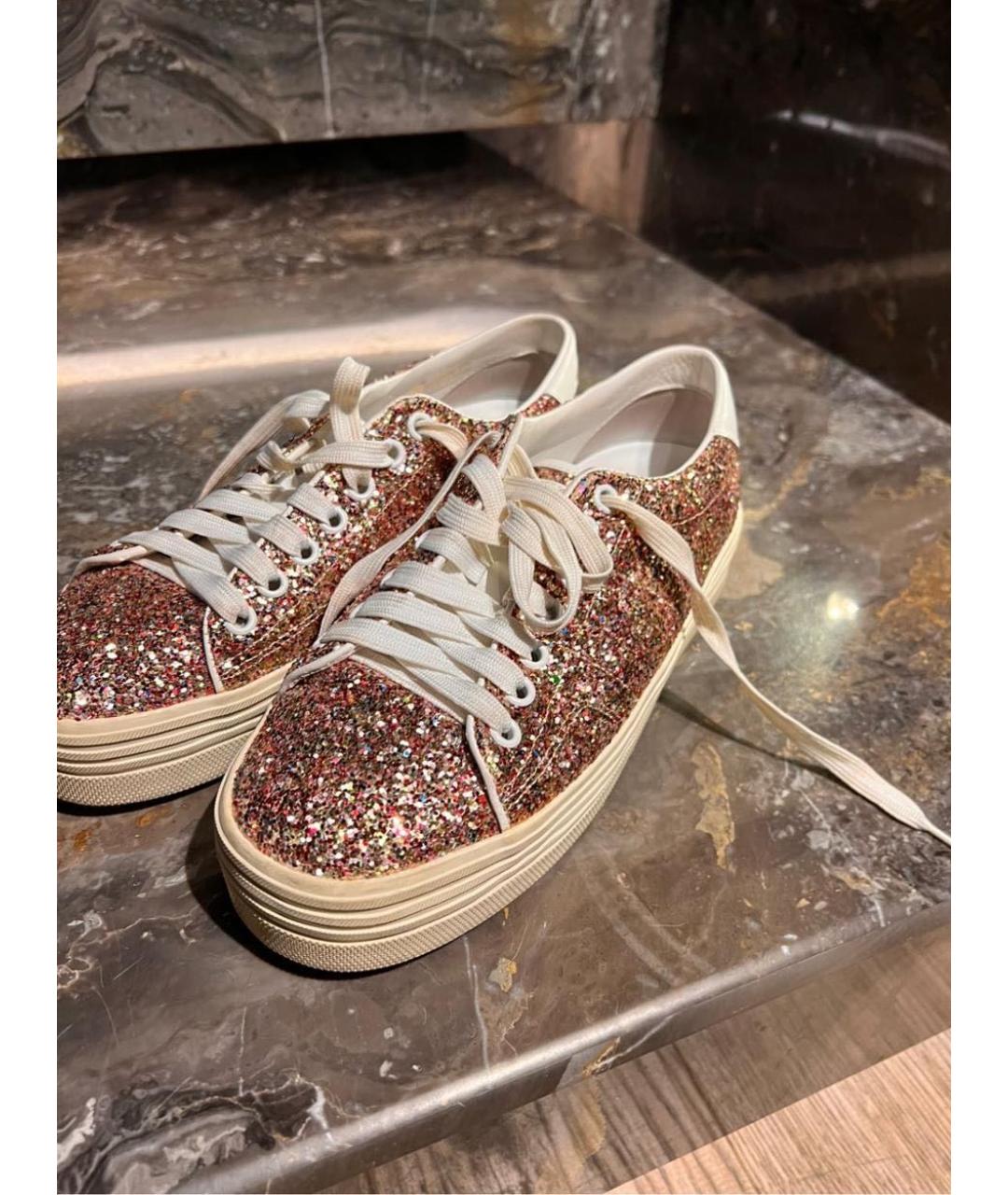 SAINT LAURENT Мульти кожаные кроссовки, фото 2