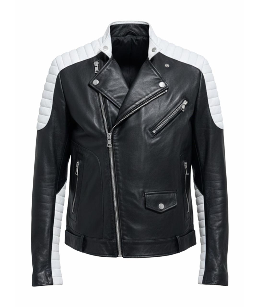 BALMAIN Черная кожаная куртка, фото 1