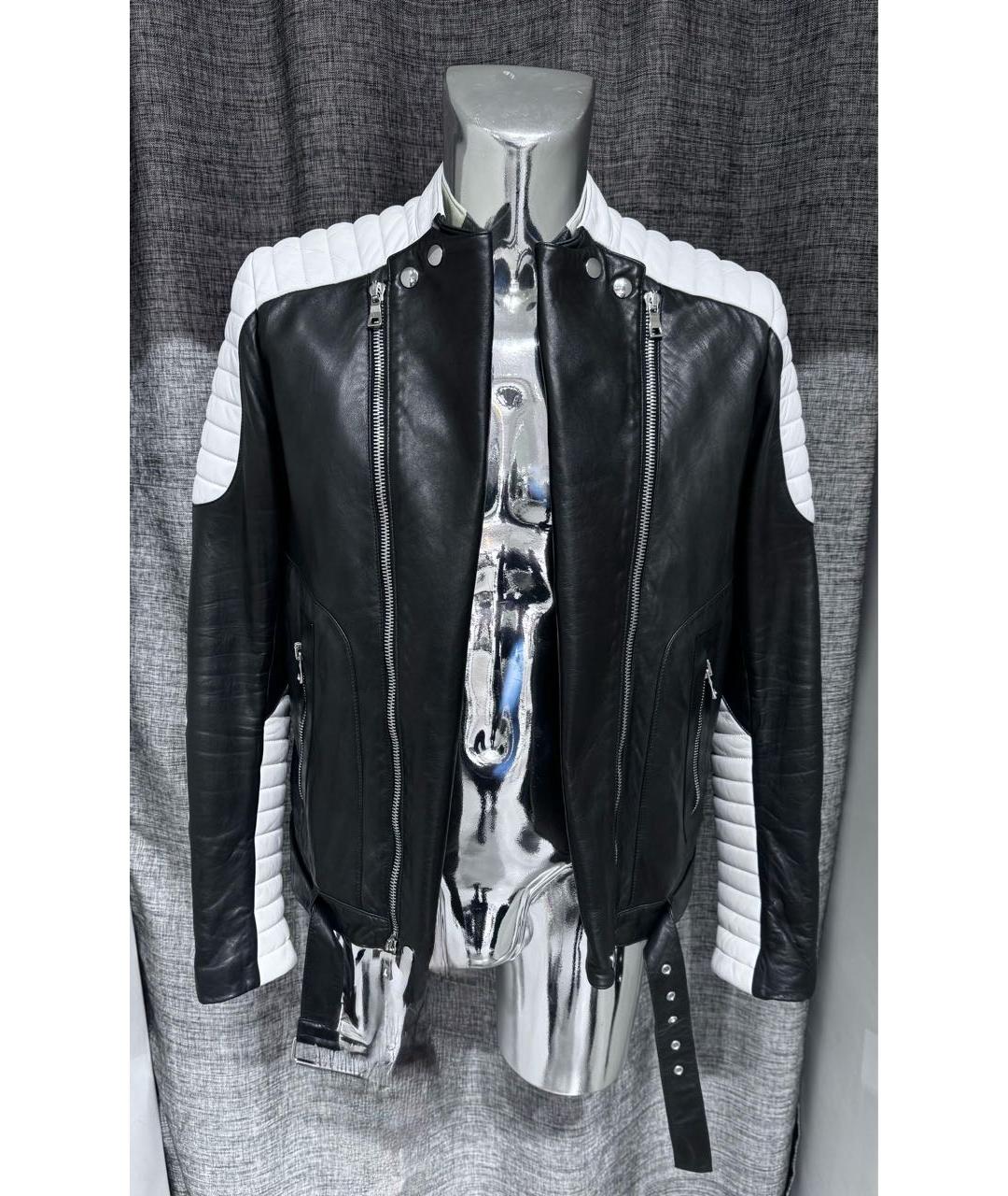 BALMAIN Черная кожаная куртка, фото 8