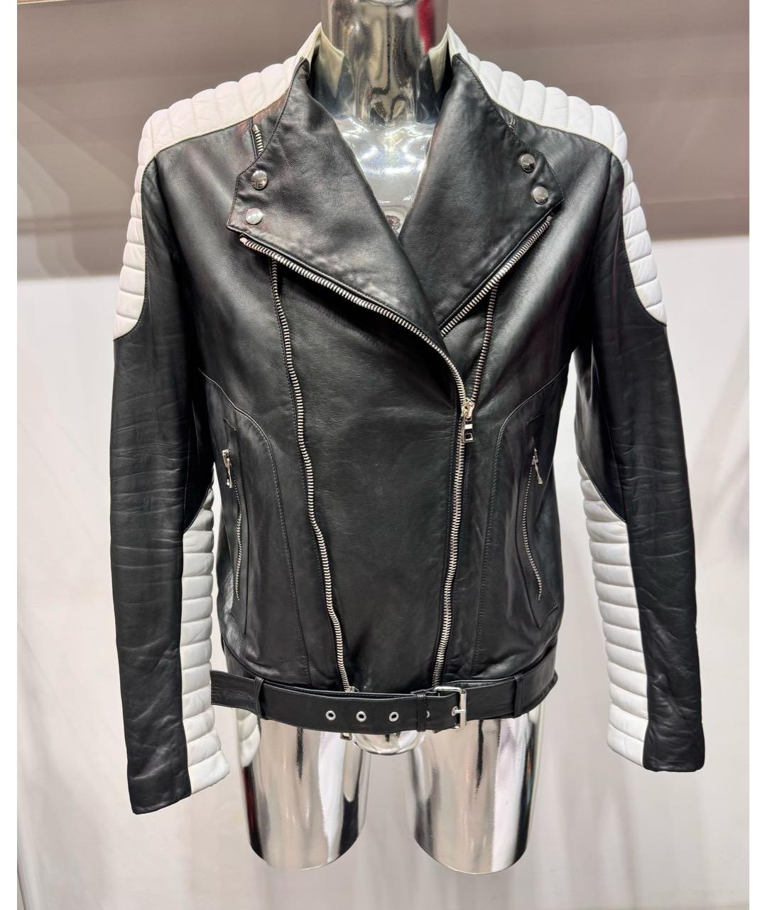 BALMAIN Черная кожаная куртка, фото 6