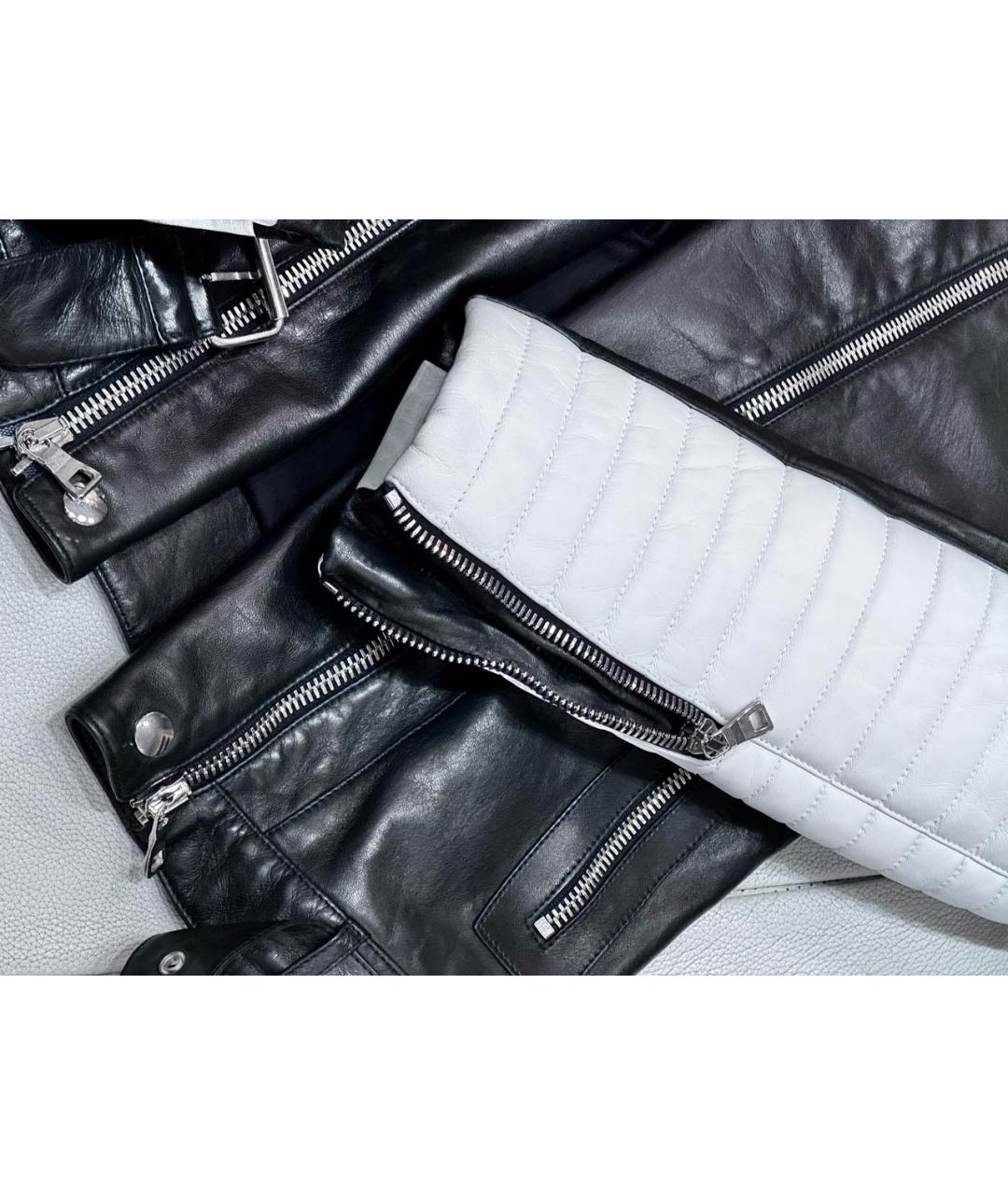 BALMAIN Черная кожаная куртка, фото 4