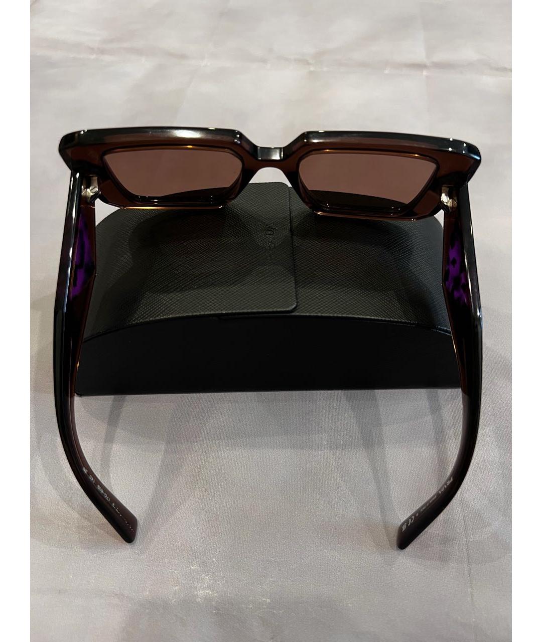 PRADA Коричневые солнцезащитные очки, фото 4
