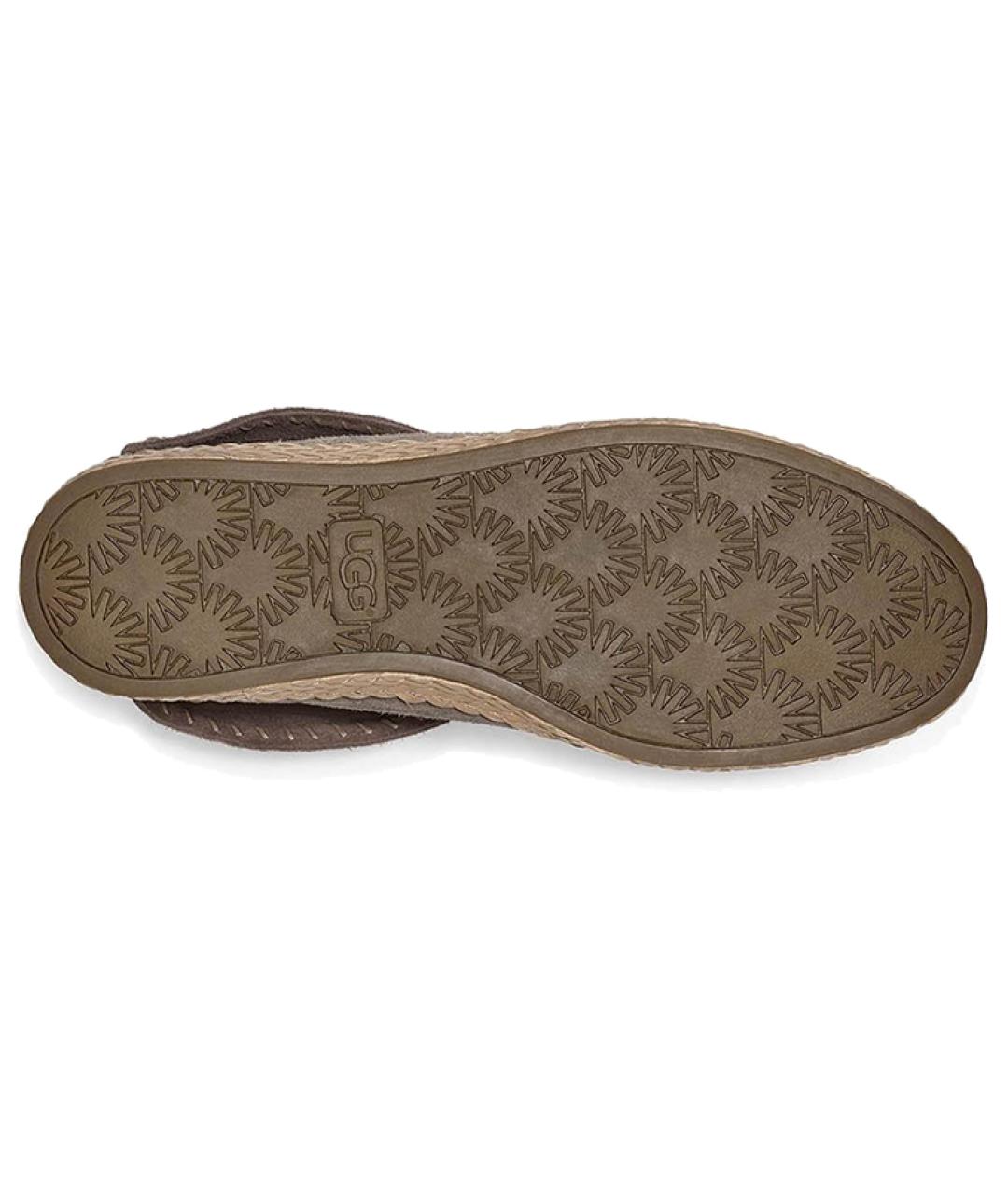 UGG AUSTRALIA Коричневые нубуковые ботинки, фото 6