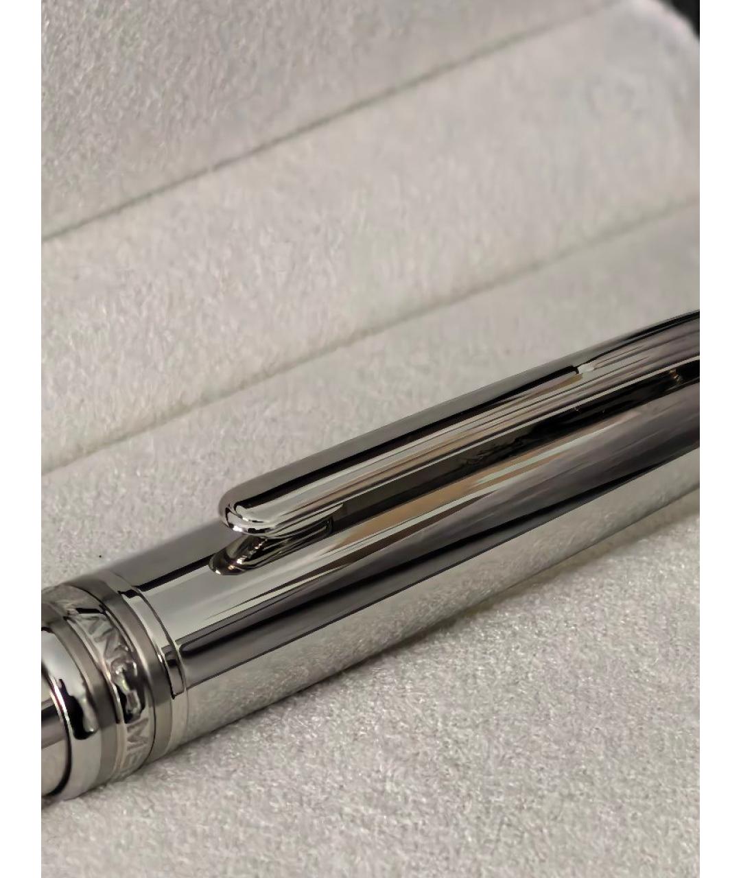 MONTBLANC Серебряная металлическая перьевая ручка, фото 3