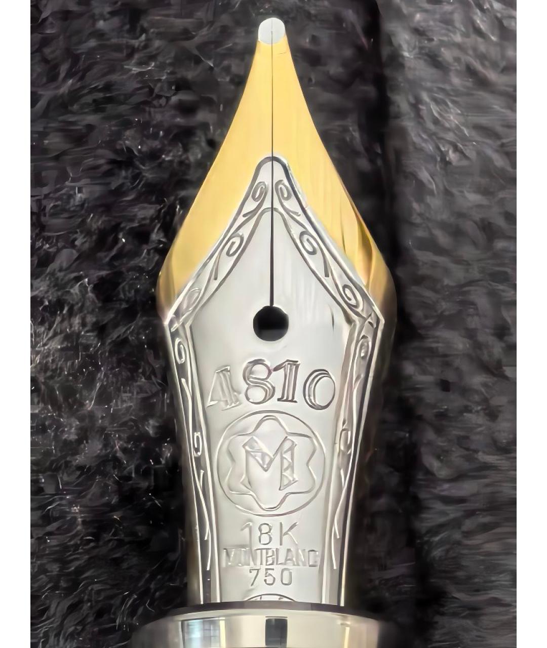 MONTBLANC Серебряная металлическая перьевая ручка, фото 4