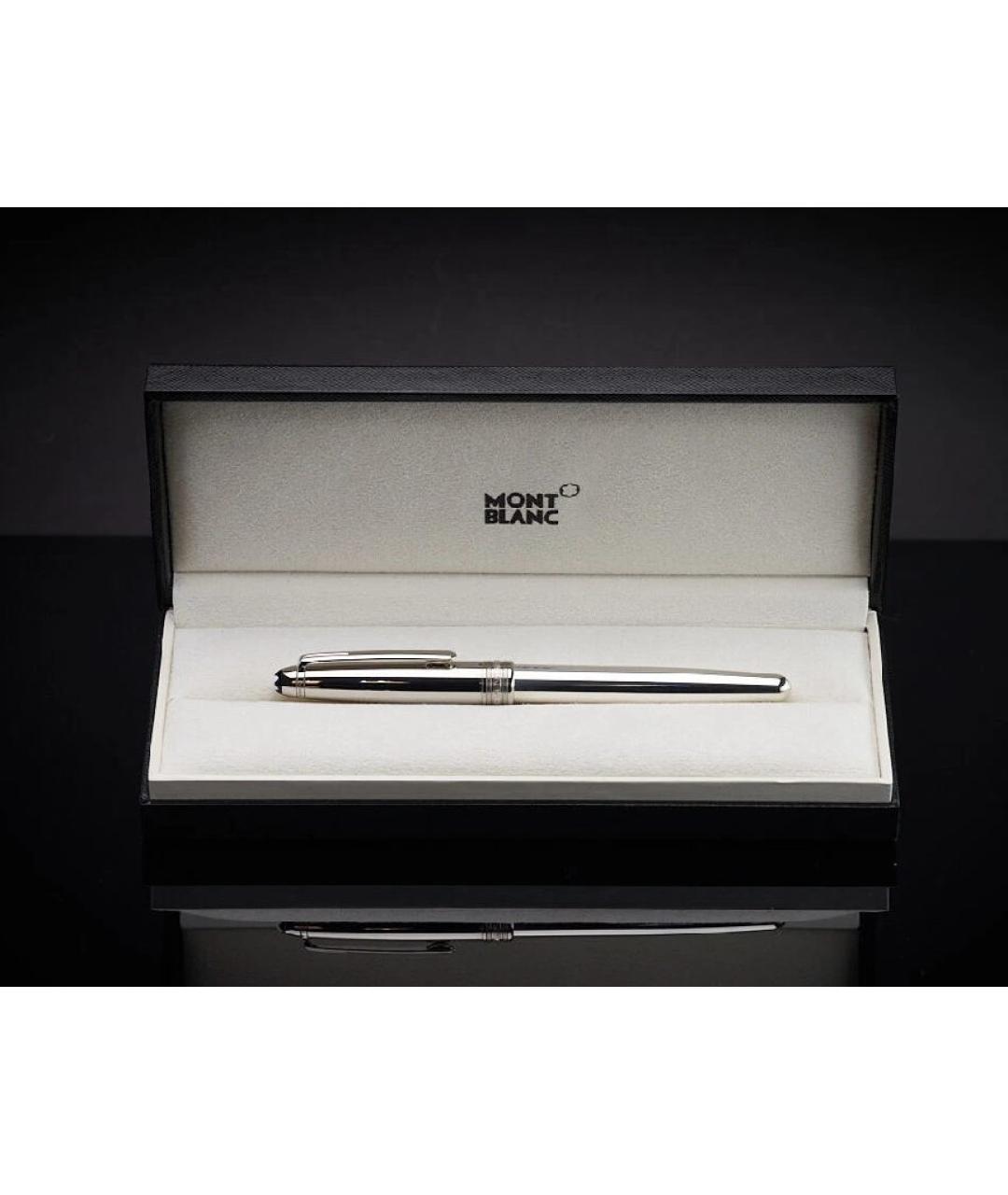 MONTBLANC Серебряная металлическая перьевая ручка, фото 10