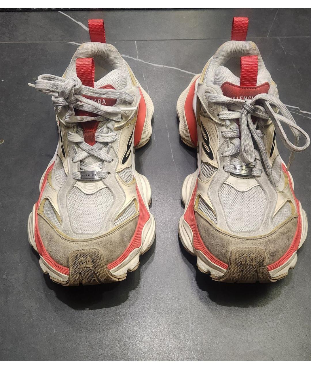 BALENCIAGA Белые замшевые низкие кроссовки / кеды, фото 2