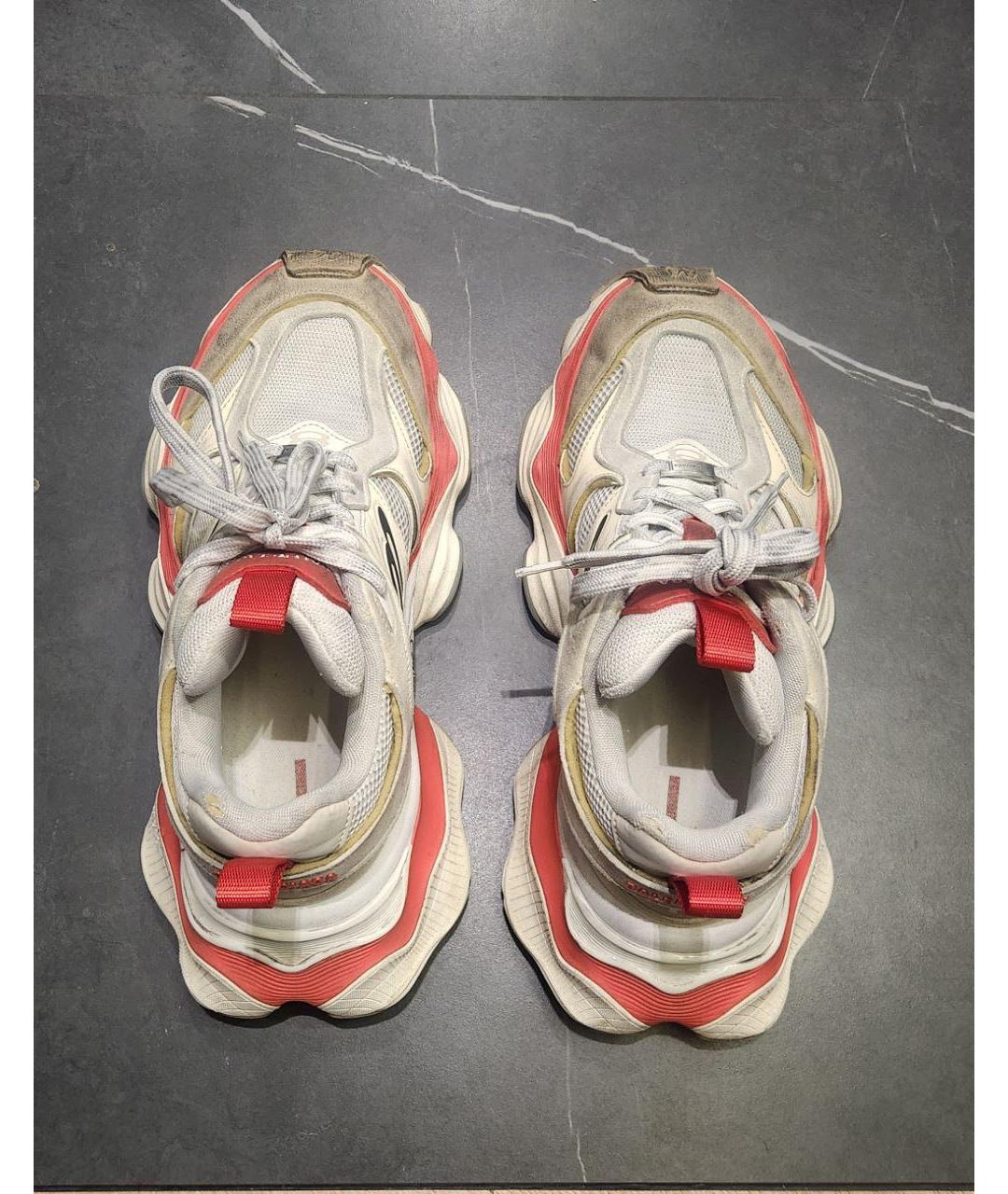 BALENCIAGA Белые замшевые низкие кроссовки / кеды, фото 3