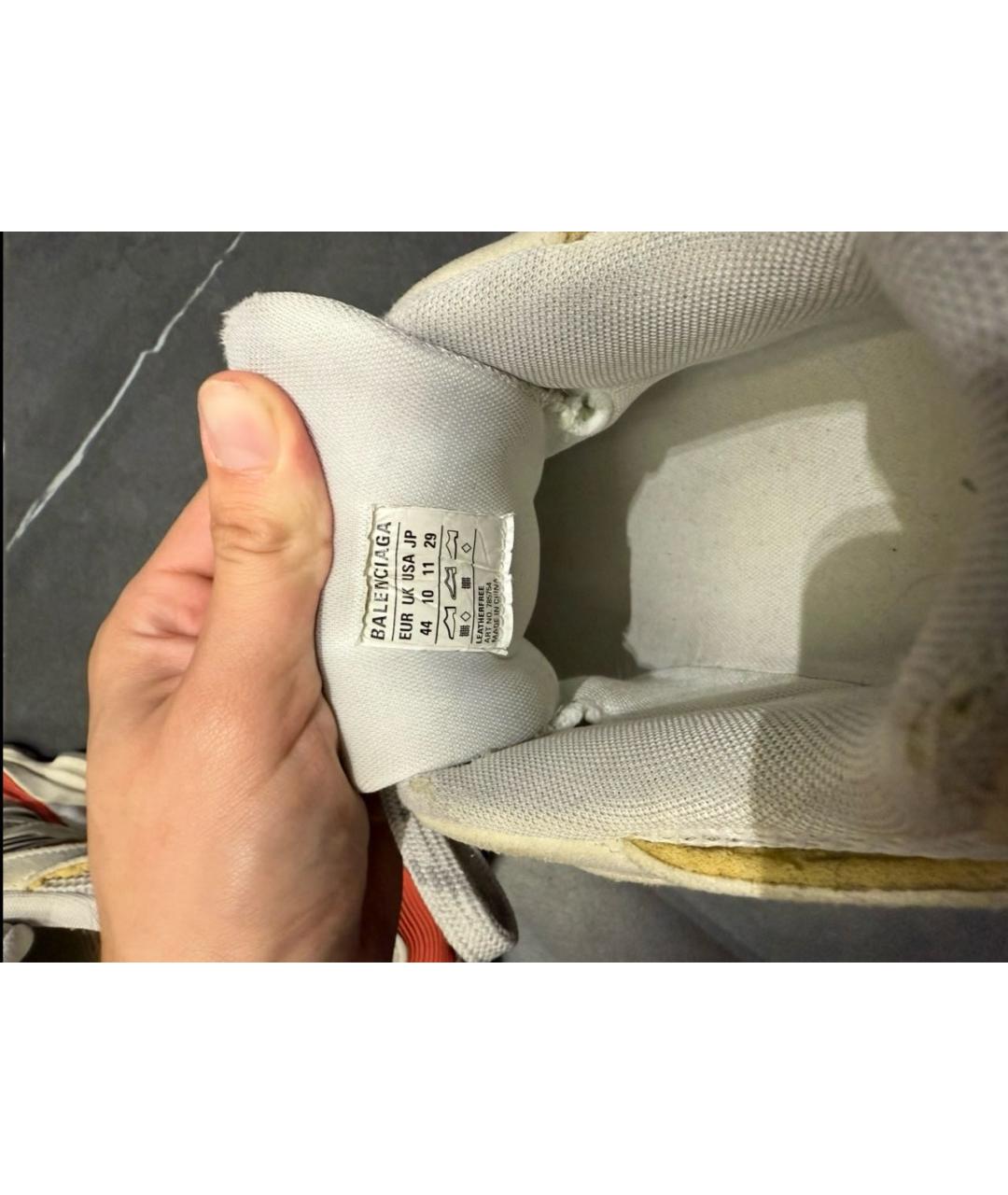 BALENCIAGA Белые замшевые низкие кроссовки / кеды, фото 5