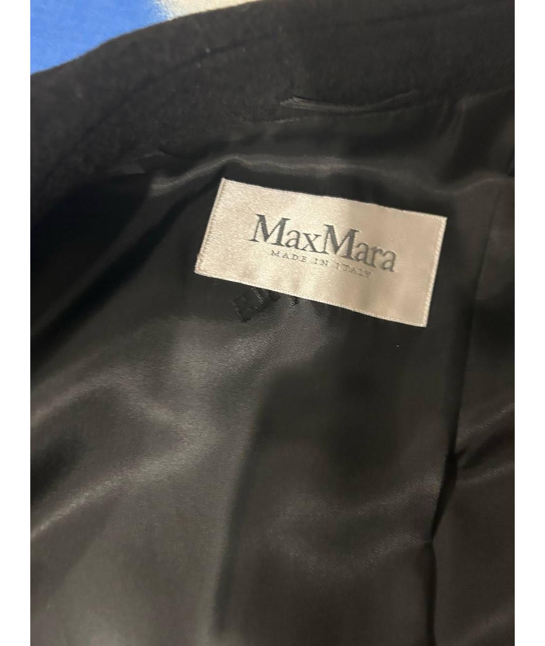 MAX MARA Черное шерстяное пальто, фото 3