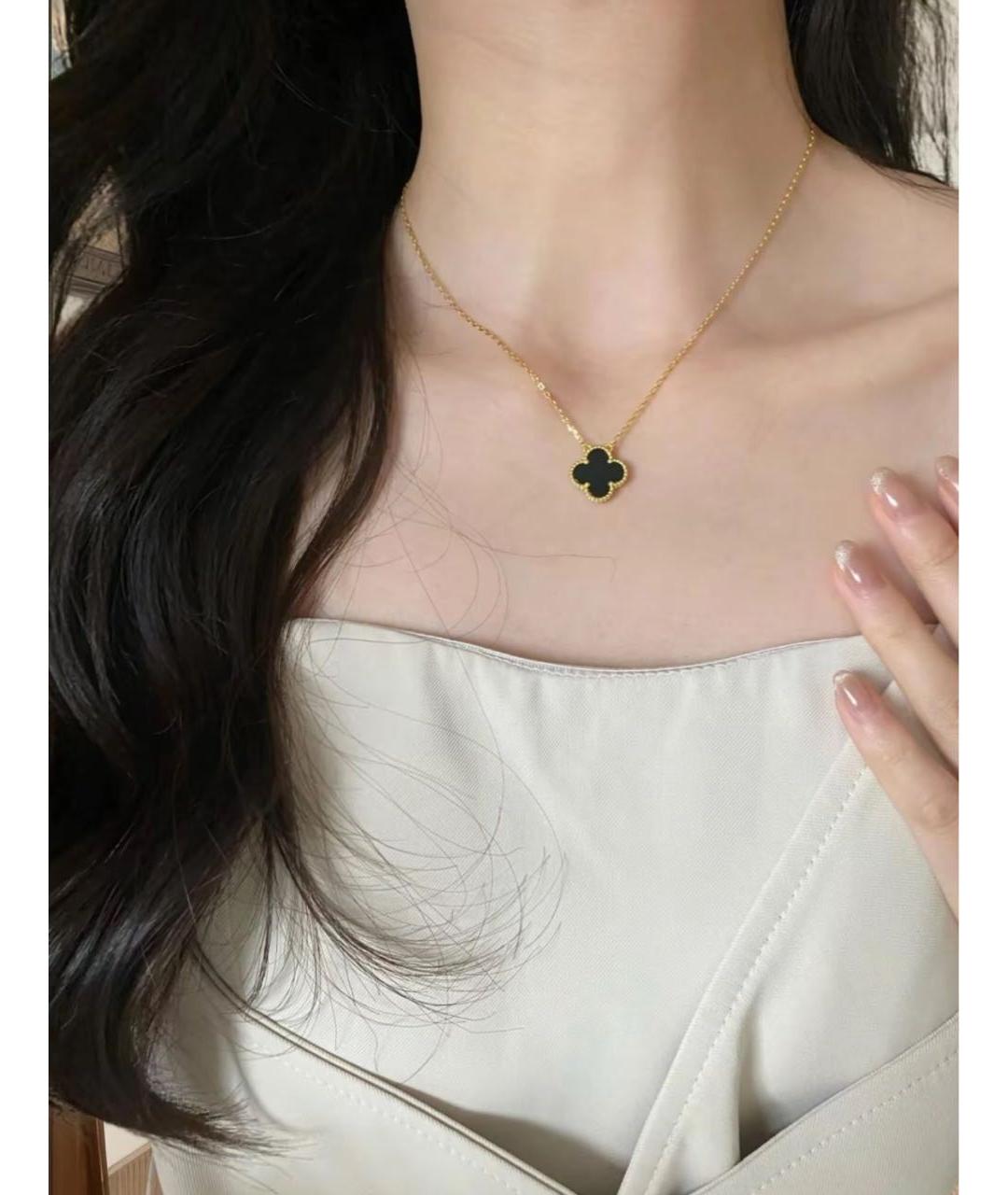 VAN CLEEF & ARPELS Черная подвеска из желтого золота, фото 2