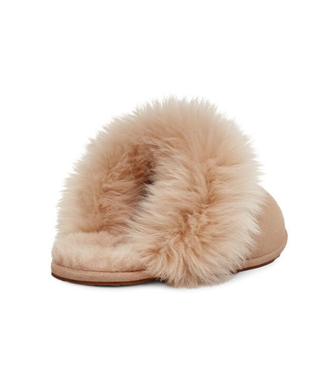 UGG AUSTRALIA Бежевые нубуковые мюли, фото 4